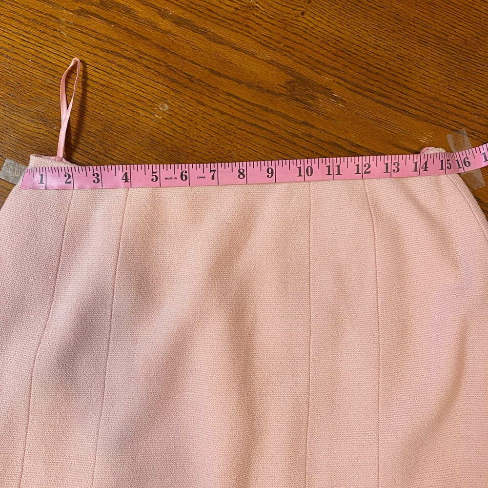 CHANEL Pink Wool coat w/ skirt ( set ) - Picture 11 of 12